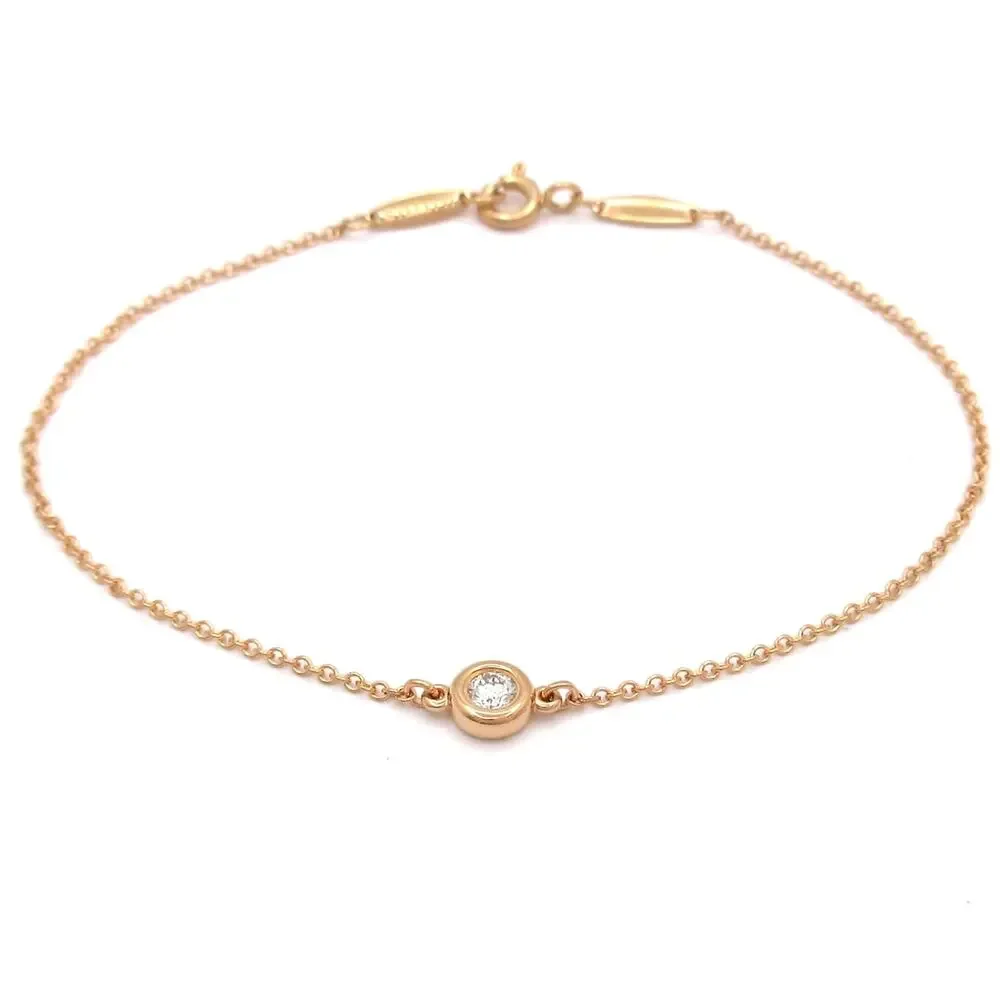 Tiffany & Co. By The Yard Bracelet 18K Rose Gold Diamond
